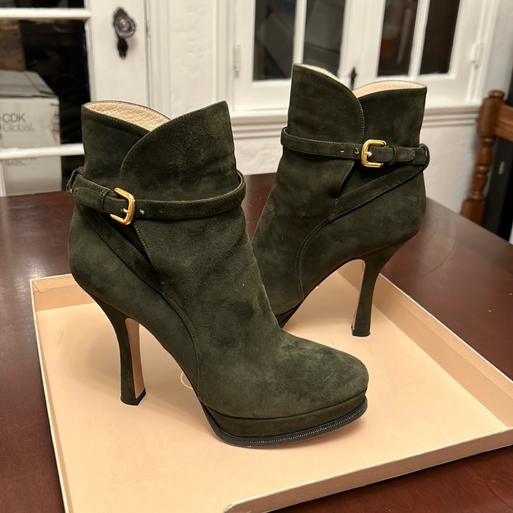 Prada Suede  ankle boots